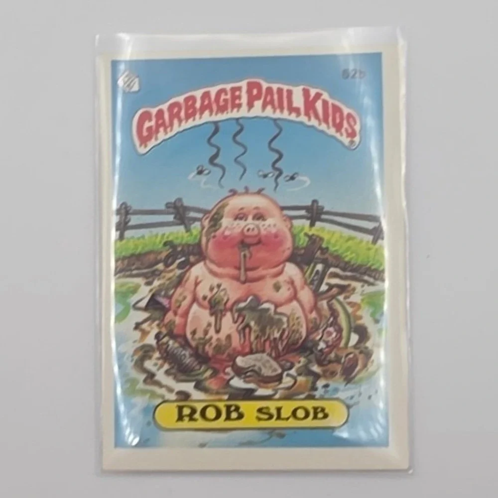 Topps Garbage Pail Kids OS2 Rob Slob 52b Multi Fair 1985 Series 2 Sticker Card